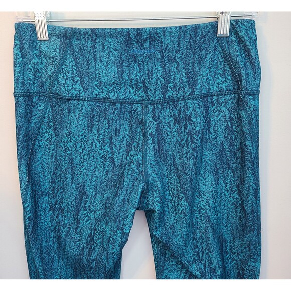Patagonia Blue Heathered Womens M Crop Leggings Athleisure Yoga Exercise 21915 - Picture 9 of 16